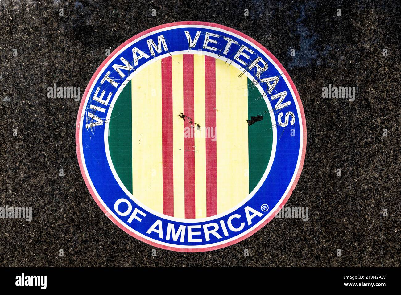 Logo of the American Vietnam Veterans in Detroit, United States. Vietnam Veterans of America Stock Photo