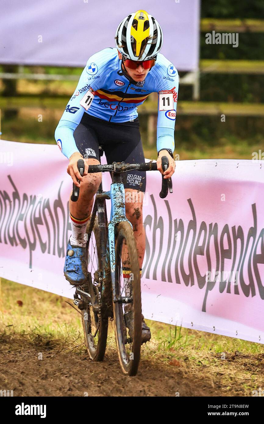 Dublin, Ireland. 26th Nov, 2023. Belgian Senn Bossaerts pictured in action during the men's