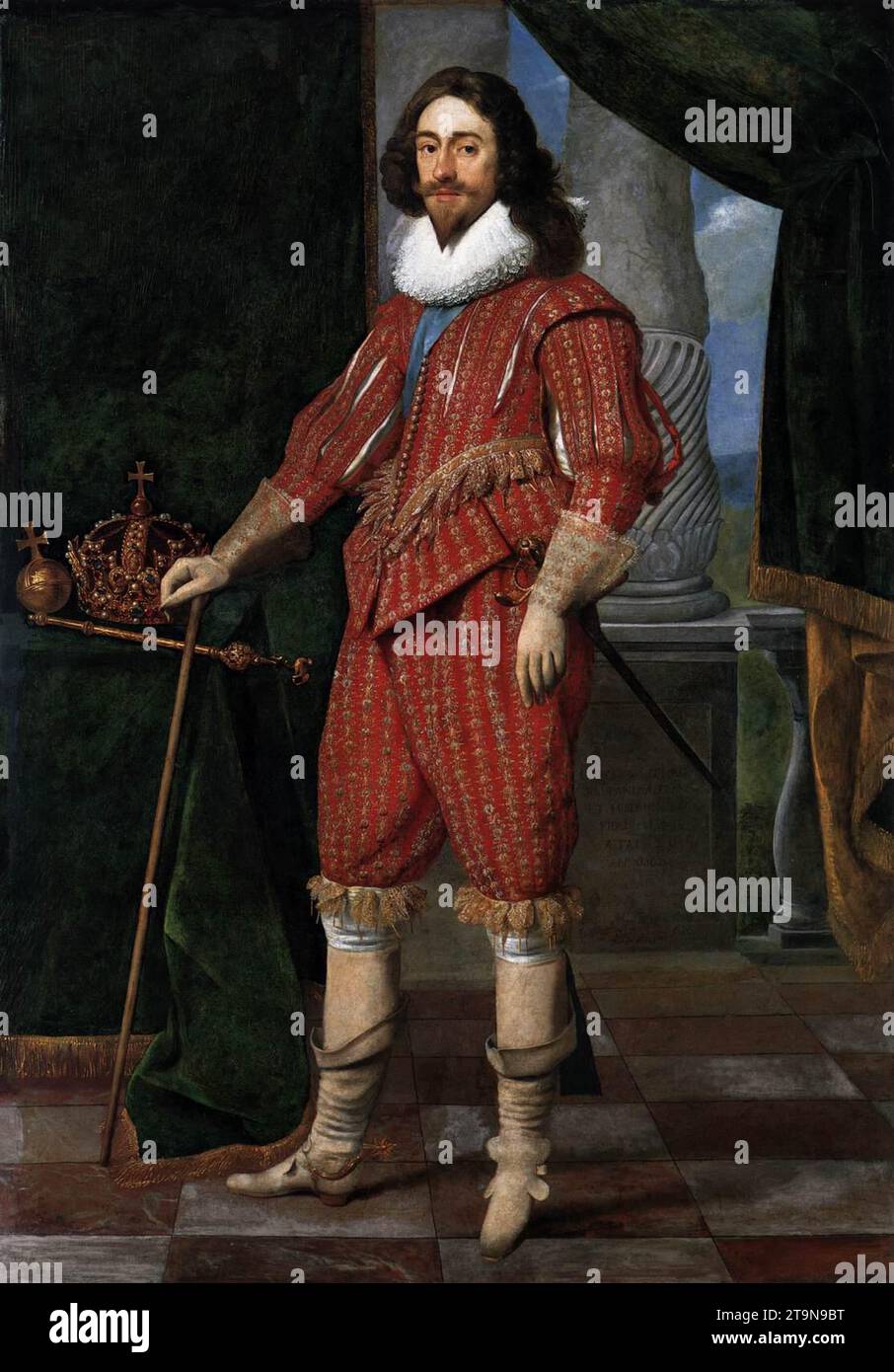 Charles I, King of England 1629 by Daniel I Mijtens Stock Photo