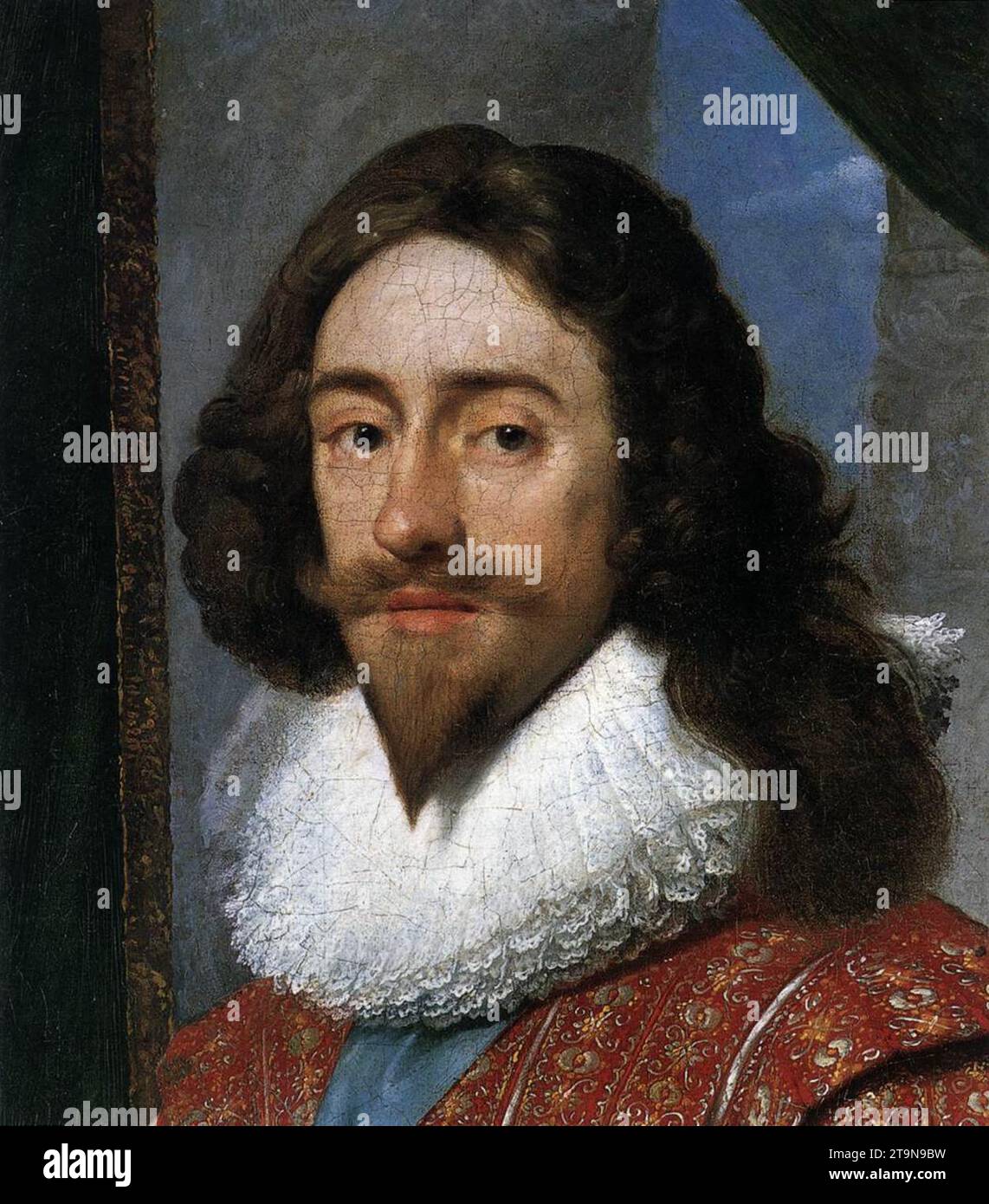 Charles I, King of England (detail) 1629 by Daniel I Mijtens Stock Photo