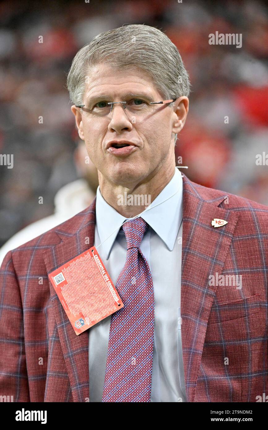 Kansas City Chiefs chairman and CEO Clark Hunt walks on the field