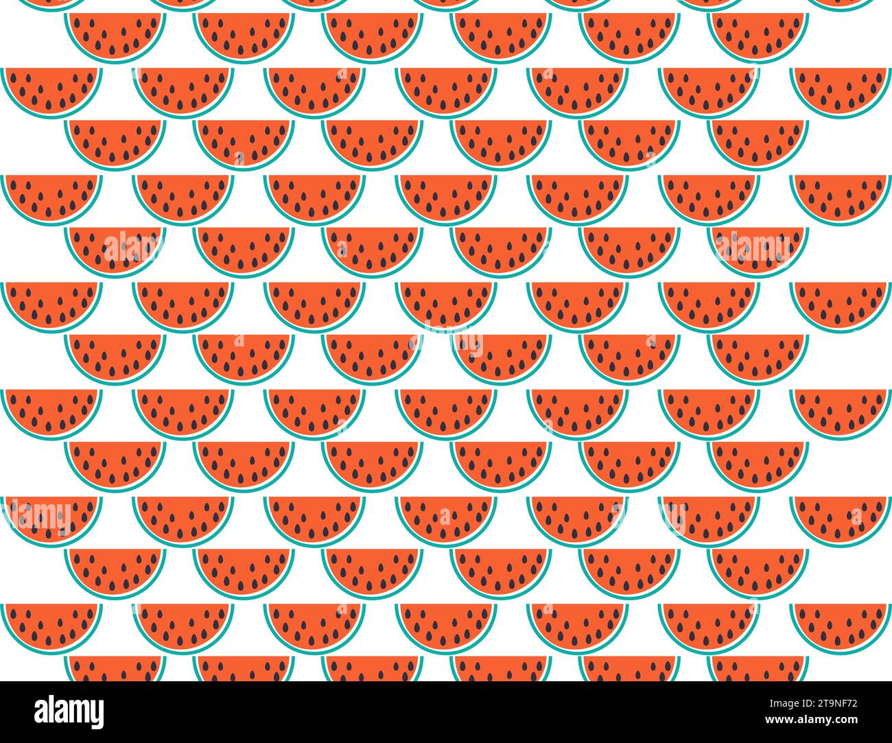 Watermelon slices pattern Vector summer background illustration Stock Vector