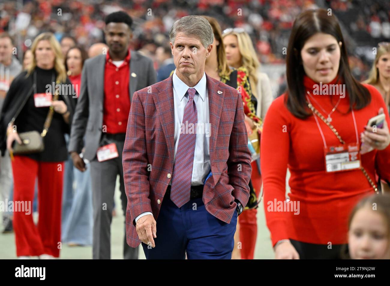 Kansas City Chiefs chairman and CEO Clark Hunt walks on the field ...