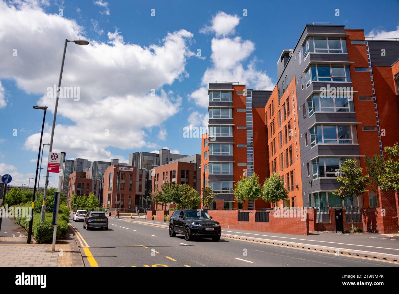 Purpose-built student accommodation in Selly Oak, close to the University of Birmingham, UK Stock Photo