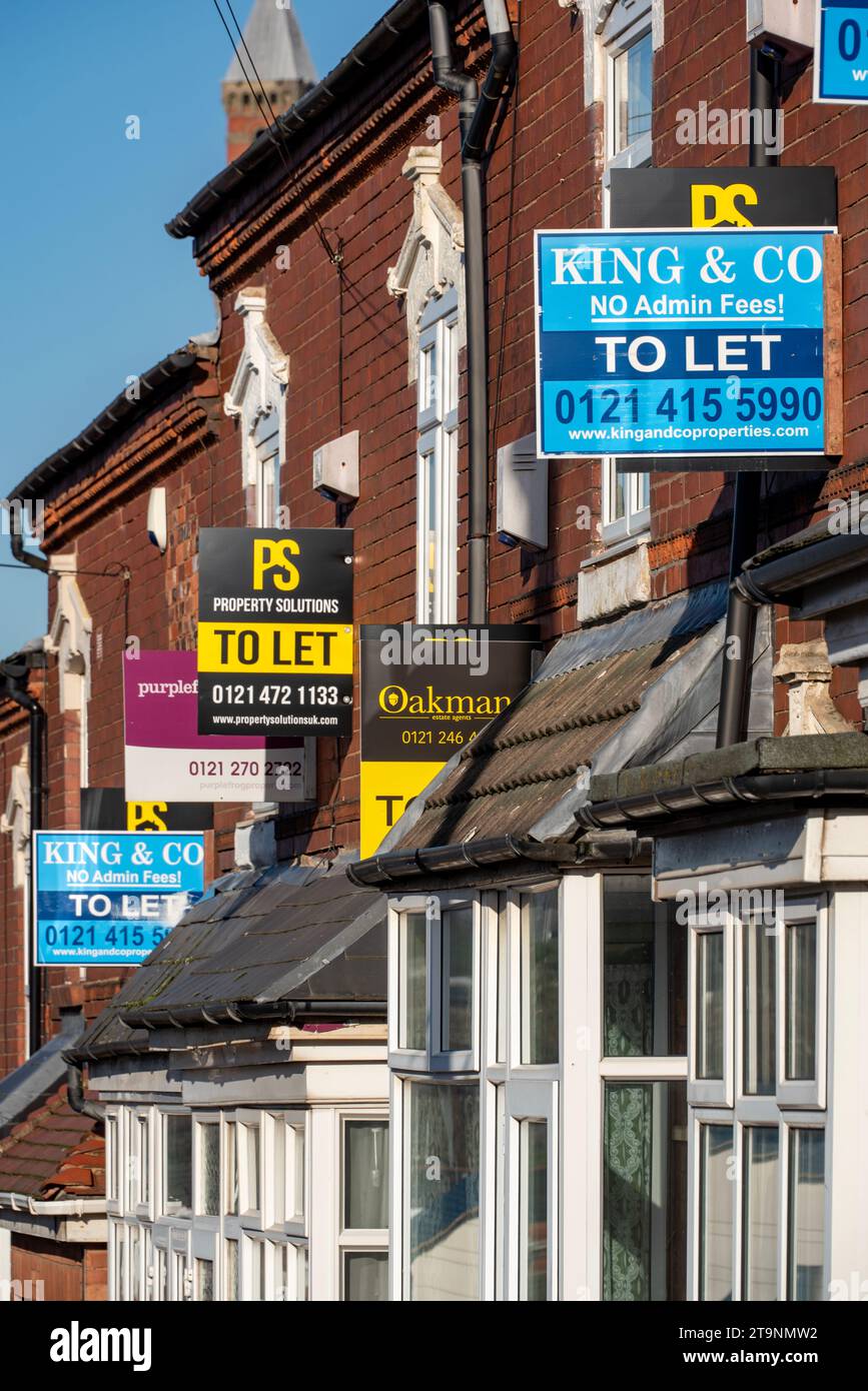 Student housing in Selly Oak, Birmingham, UK Stock Photo