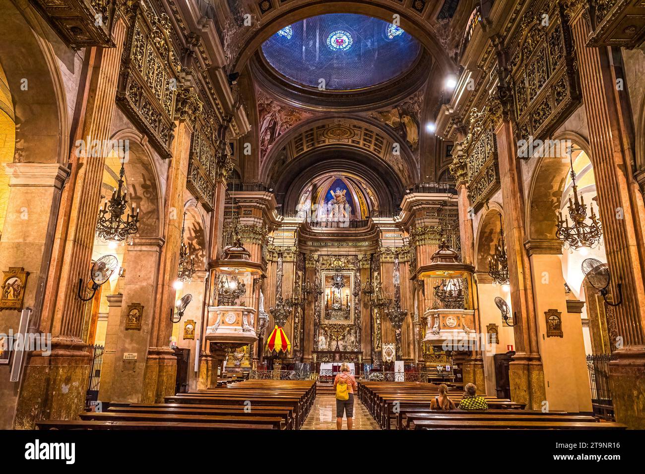 Old Catholic church in Sarcelona Spain Stock Photo
