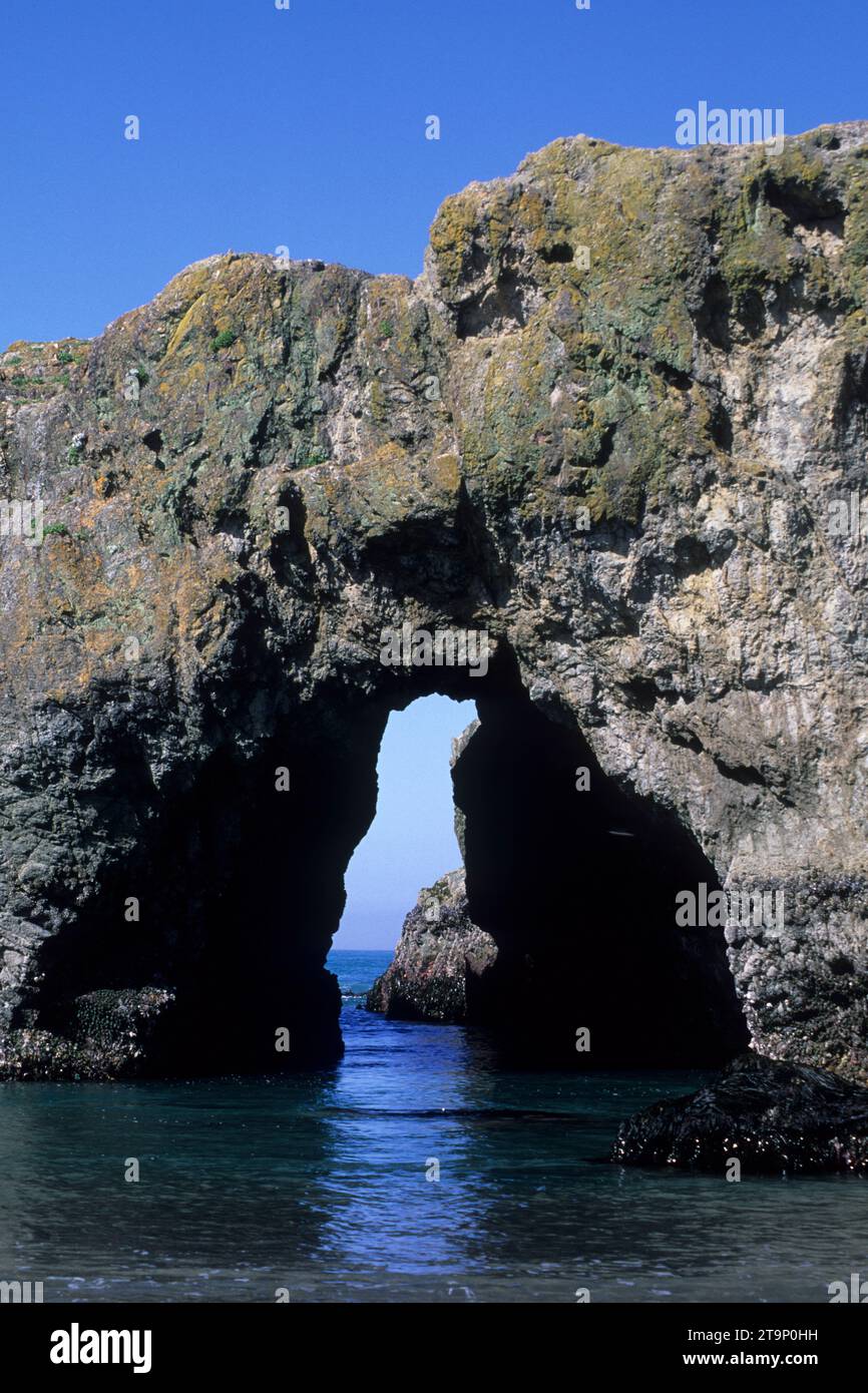 Arch Rock, Pistol River State Park, Oregon Stock Photo