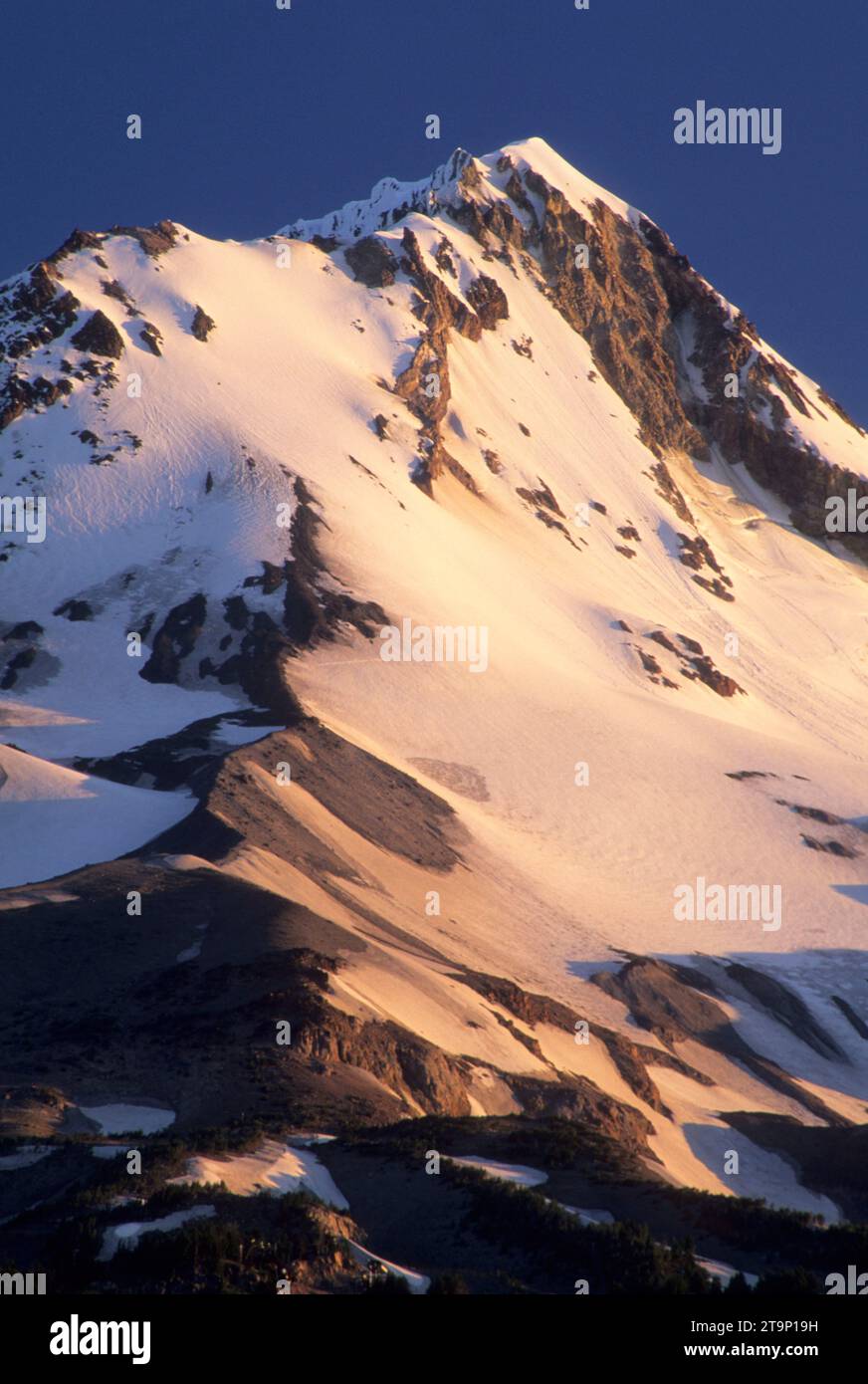 Mt Hood from Pass, Mt Hood National Forest, Oregon Stock Photo