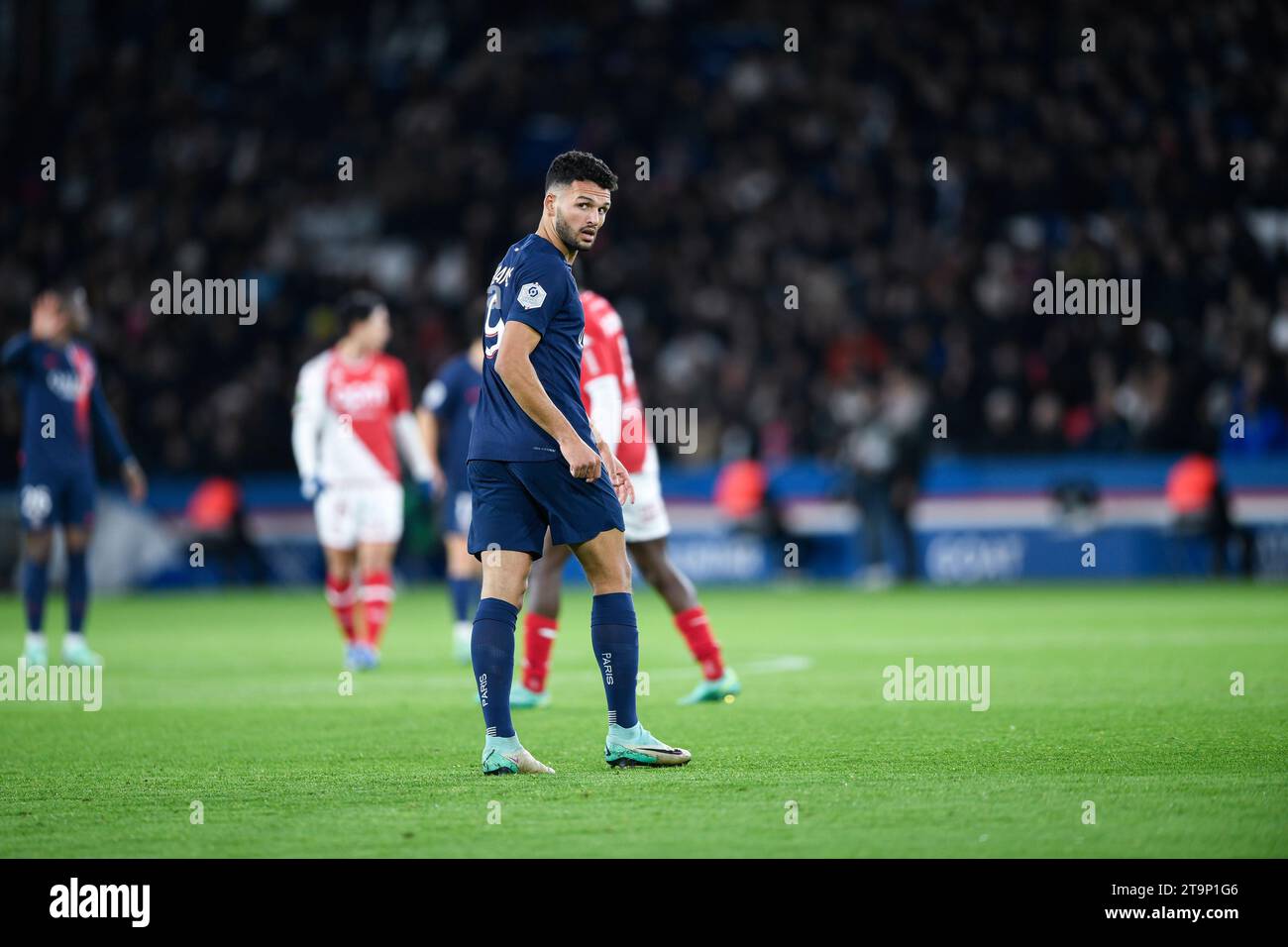 Gonçalo Ramos during the Ligue 1 football (soccer) match between Paris Saint-Germain PSG and AS Monaco ASM at Parc des Princes in Paris, France, on November 24, 2023. Credit: Victor Joly/Alamy Live News Stock Photo