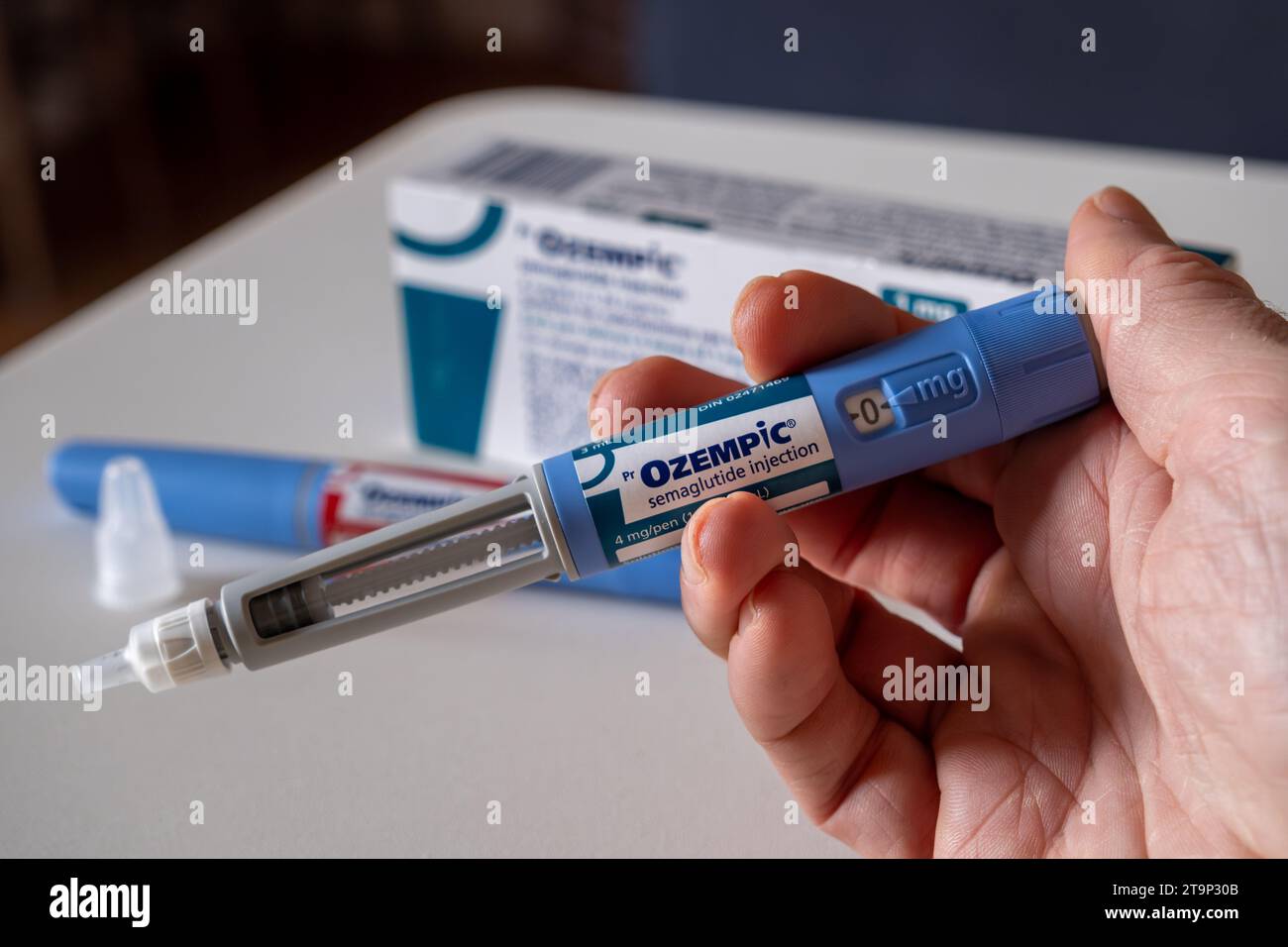 An Ozempic needle injection pen is seen in this illustration photo in  News Photo - Getty Images