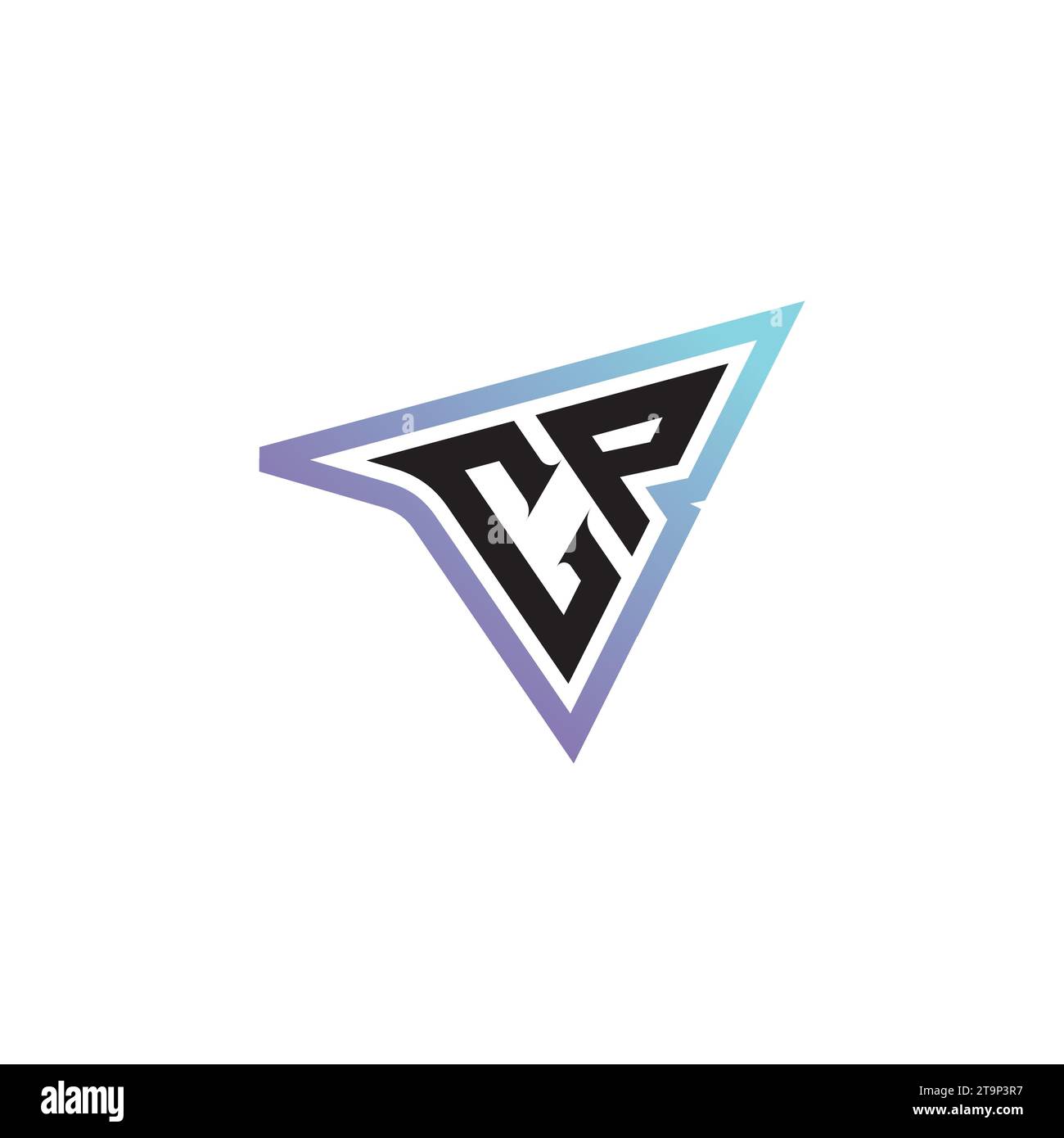 CP letter combination cool logo esport or gaming initial logo as a inspirational concept design Stock Vector