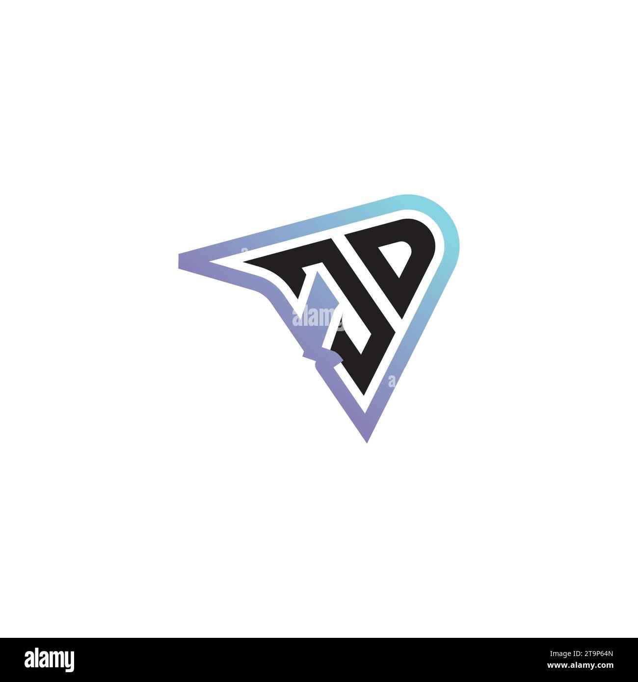 JD letter combination cool logo esport or gaming initial logo as a ...