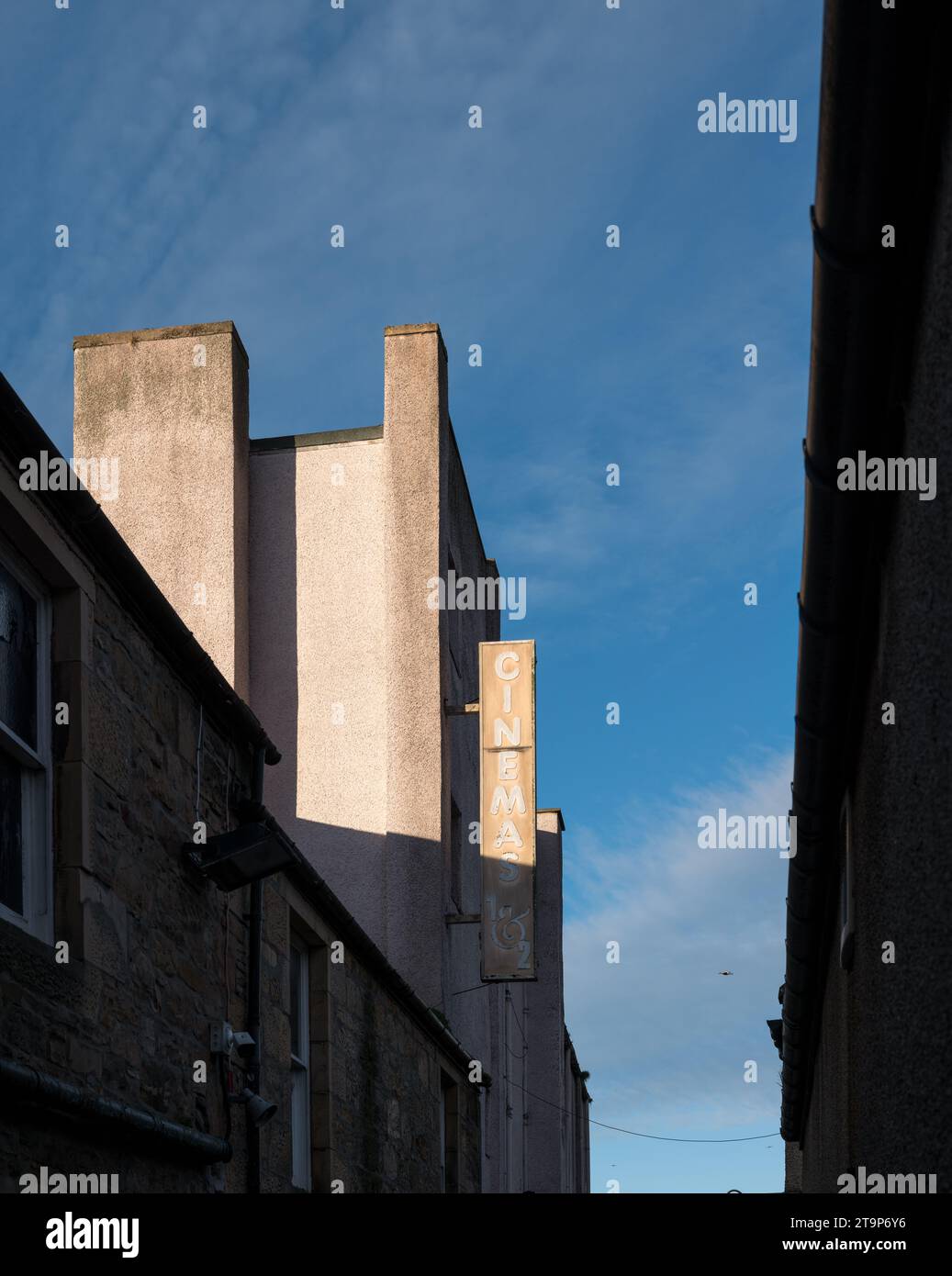 26 November 2023. Elgin,Moray,Scotland. This is the sign for Cinemas 1