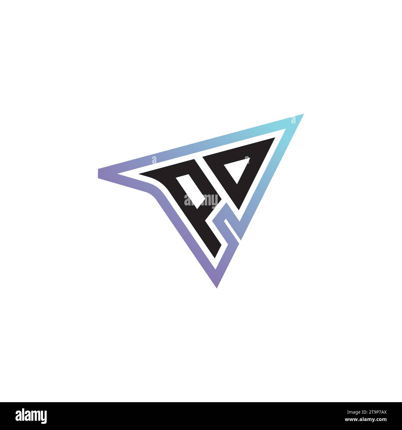 PO letter combination cool logo esport or gaming initial logo as a ...