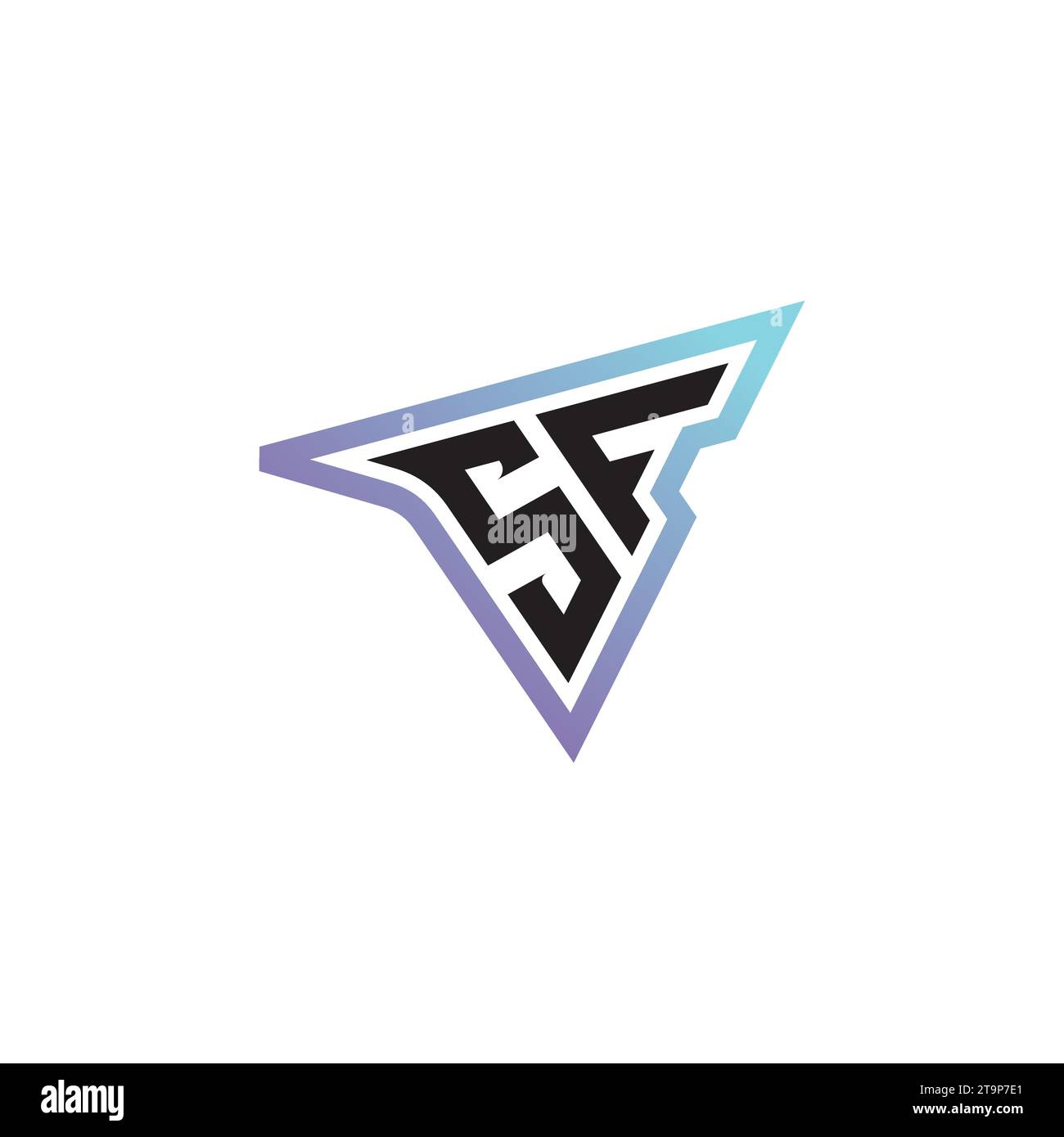 SF letter combination cool logo esport or gaming initial logo as a ...
