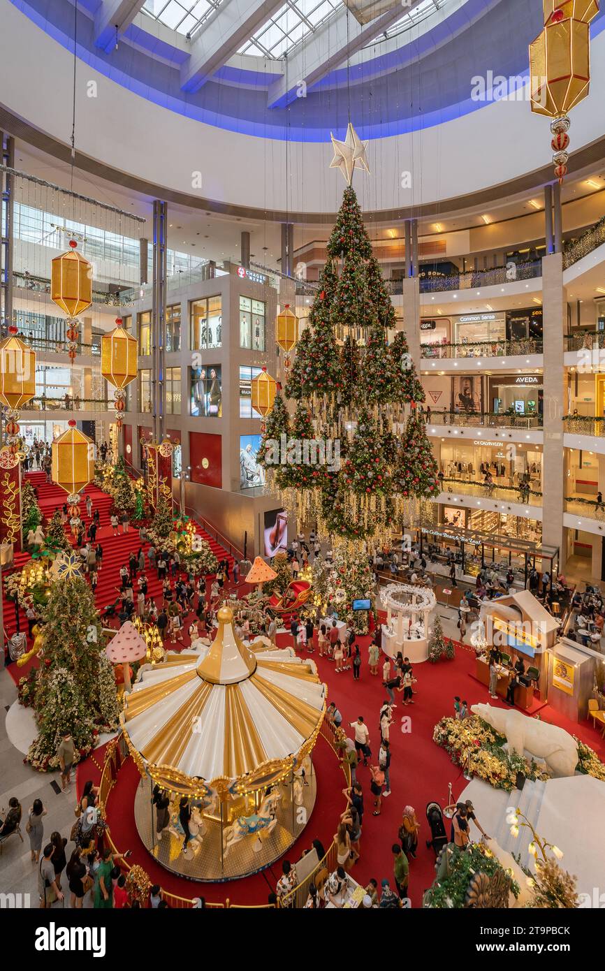 Kuala Lumpur, Malaysia November 25,2023 Beautiful Christmas decoration in Pavilion Kuala