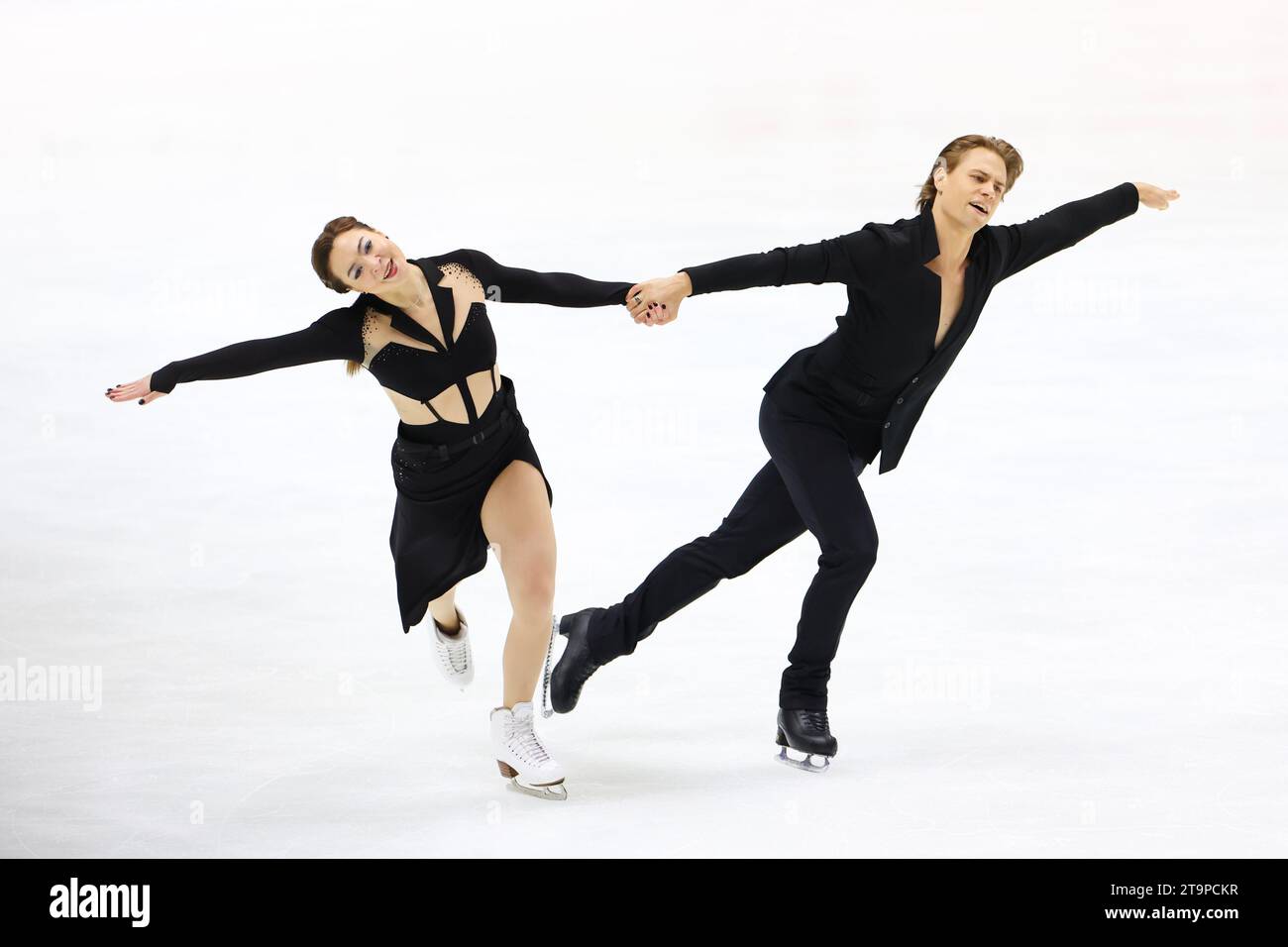 Allison Reed & Saulius Ambrulevicius (LTU), NOVEMBER 25 2023 Figure Skating ISU Grand Prix