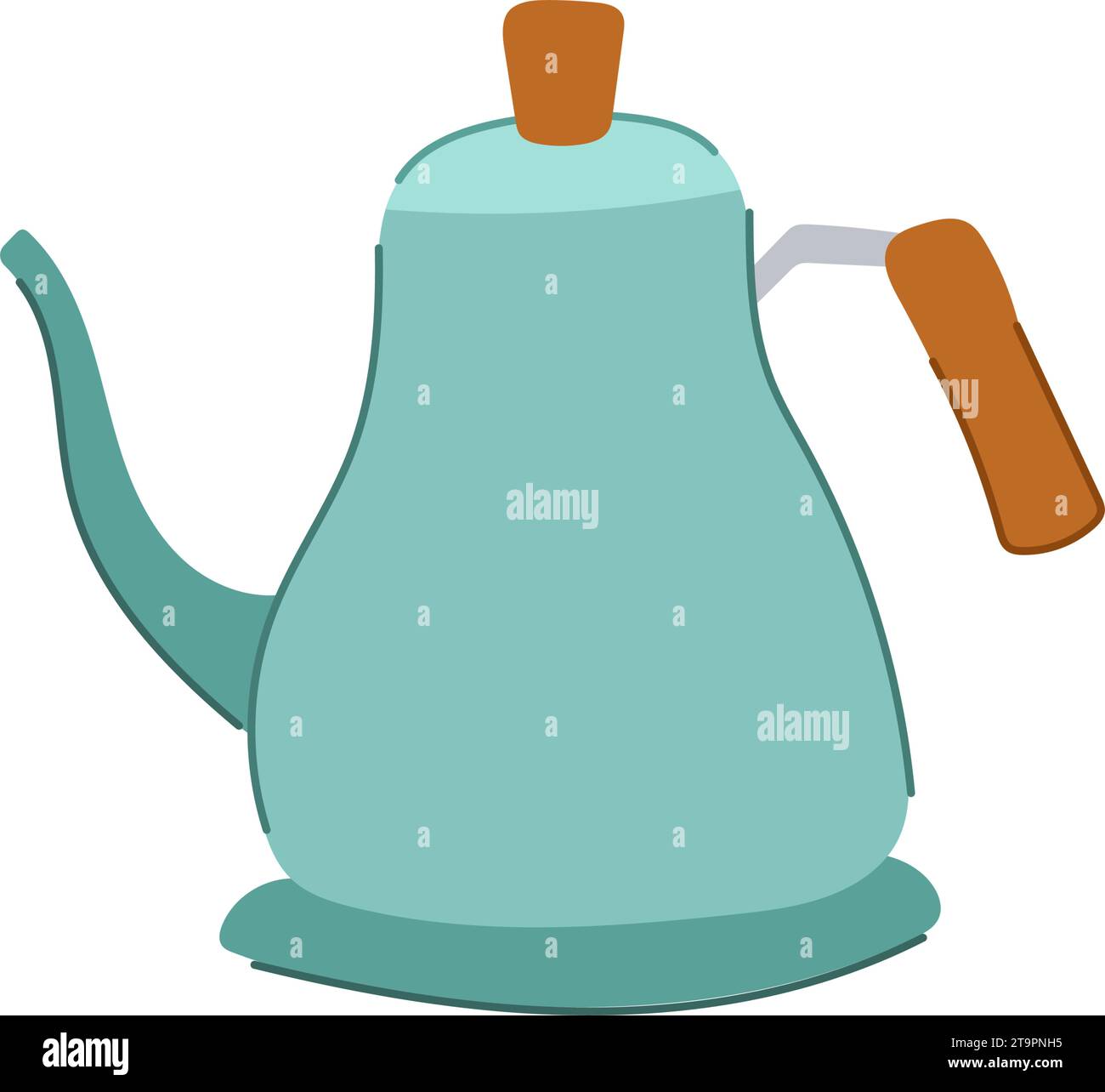 electric kettle cartoon vector illustration Stock Vector