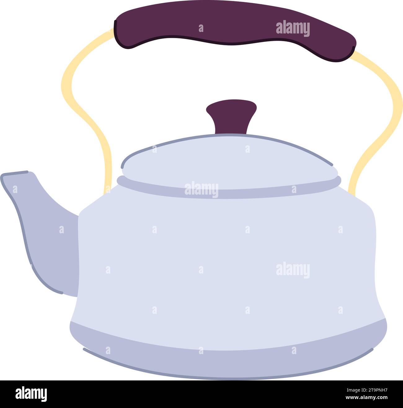 water kettle cartoon vector illustration Stock Vector