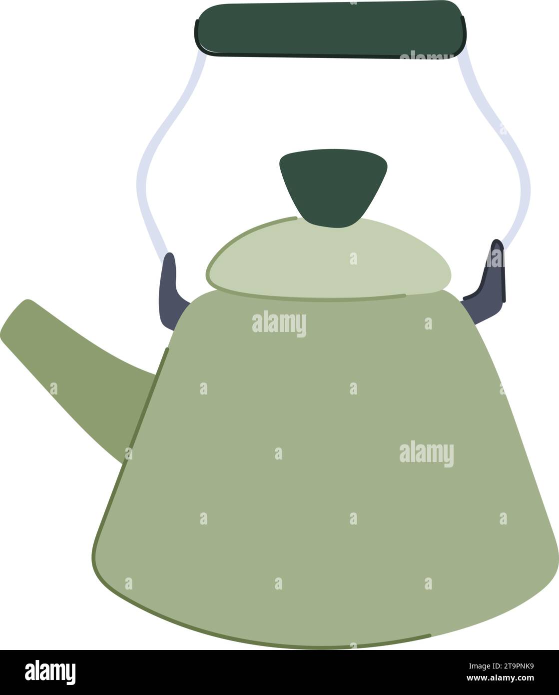 teapot kettle cartoon vector illustration Stock Vector