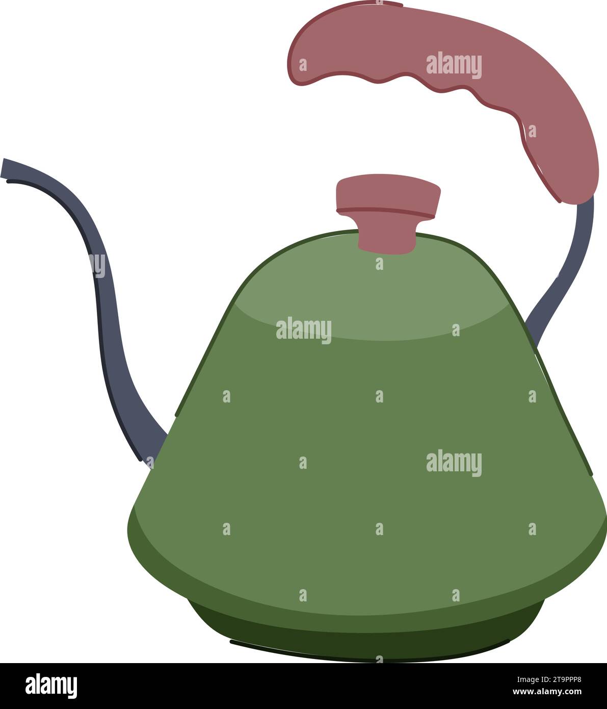 coffee steel drip kettle cartoon vector illustration Stock Vector Image & Art Alamy