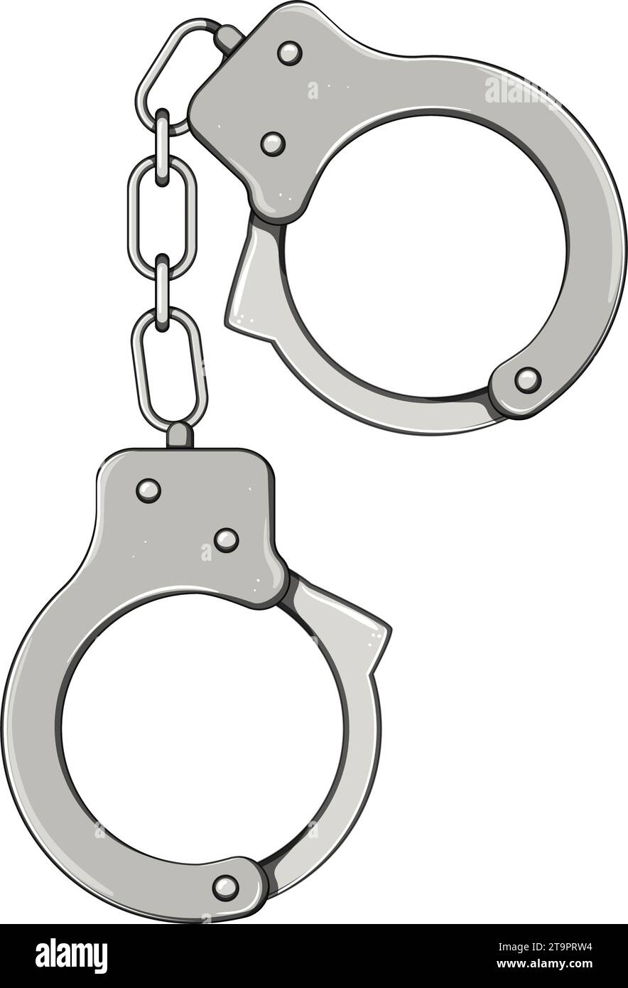 Handcuffs Handcuffs Cartoon Vector Illustration Stock Vector Image