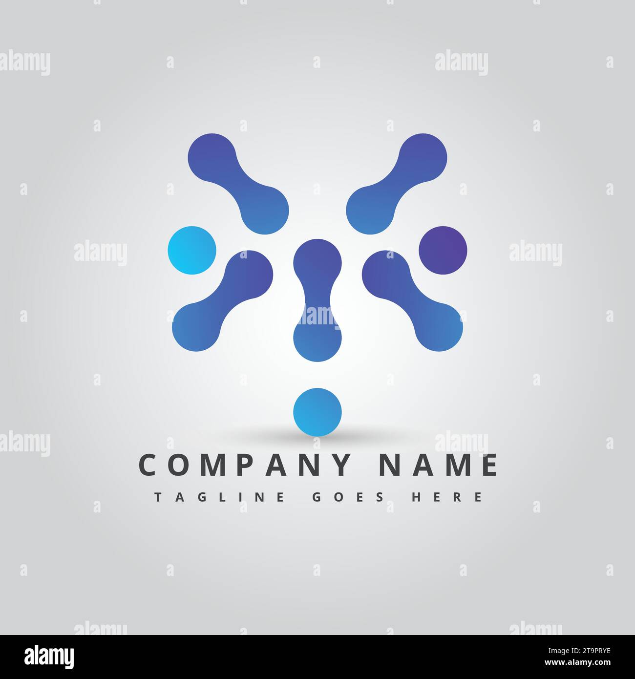 Y dots letter initial vector logo concept. Monogram logo for media or