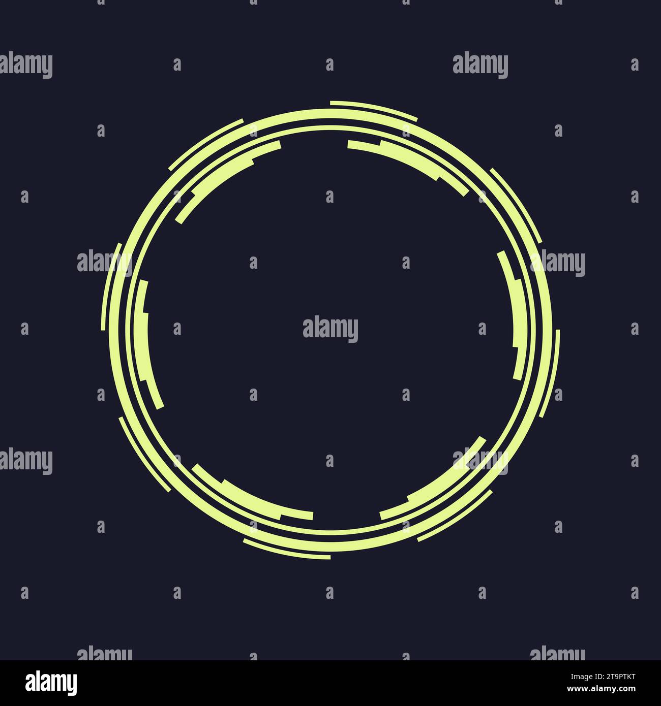 panel hud round frame cartoon vector illustration Stock Vector Image ...