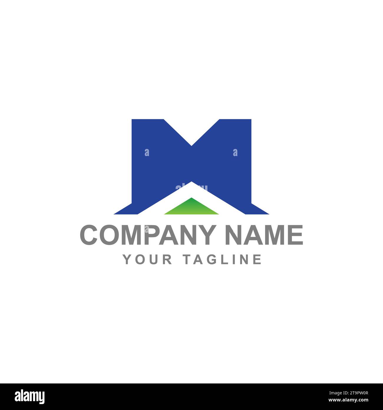 M letter line logo design. Minimal creative monochrome monogram symbol.EPS 10 Stock Vector