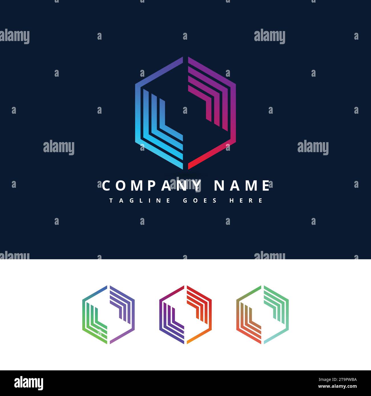 Abstract Cube Logo Design,Vibrant And Colourful Icon, Element Stock Vector