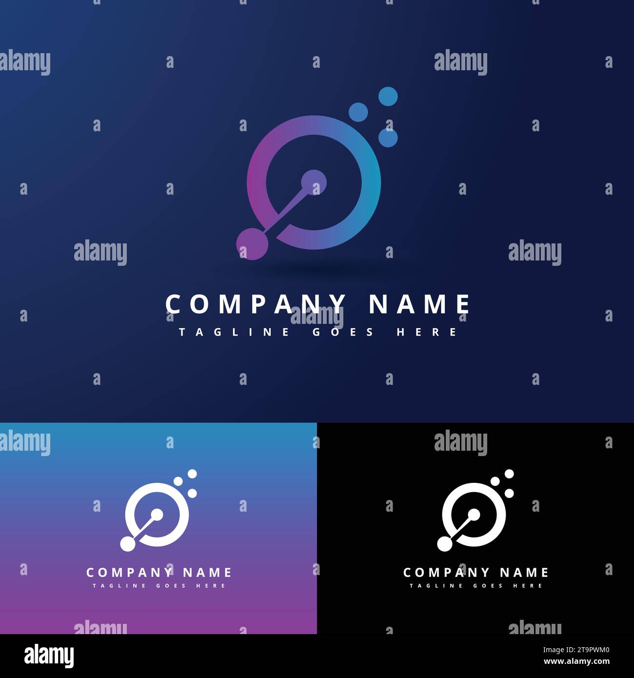 Icon Design Element Dark Blue Background Stock Vector Image & Art - Alamy