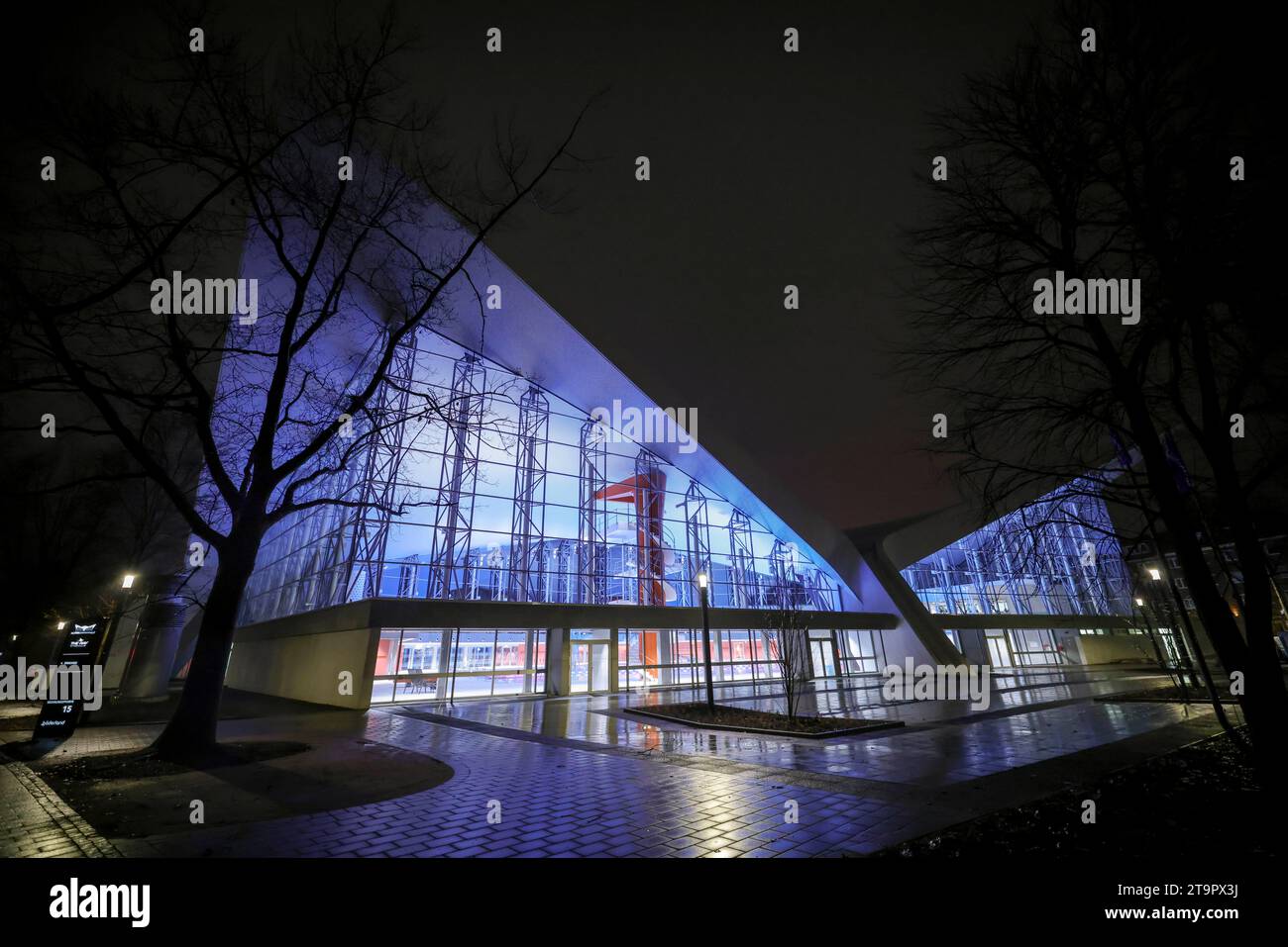 Hamburg, Germany. 27th Nov, 2023. View of the rebuilt and extended ...