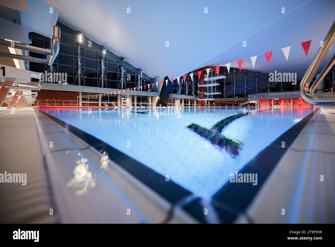 Hamburg, Germany. 27th Nov, 2023. View of the rebuilt and extended ...