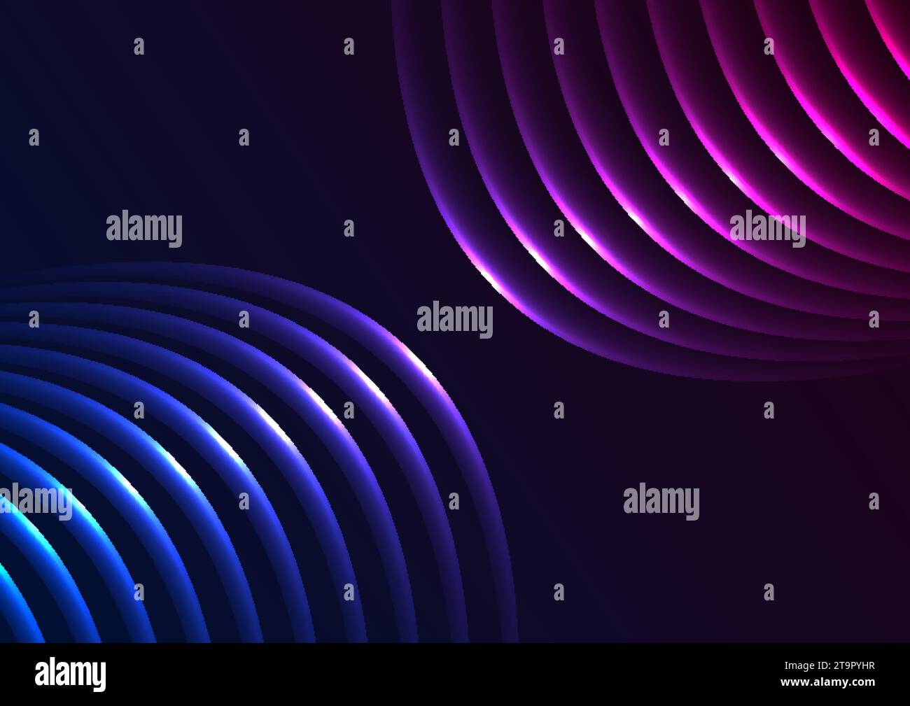 Futuristic technology abstract background with blue purple neon glowing ...