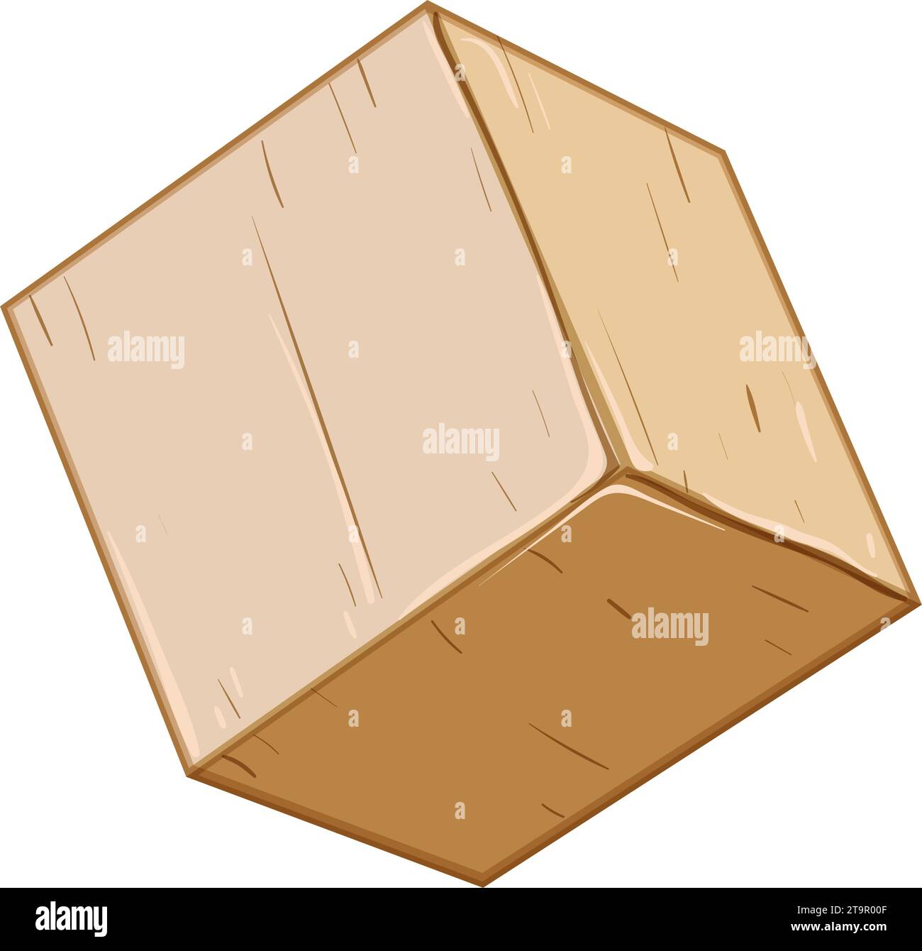 wood wooden blocks cartoon vector illustration Stock Vector Image & Art
