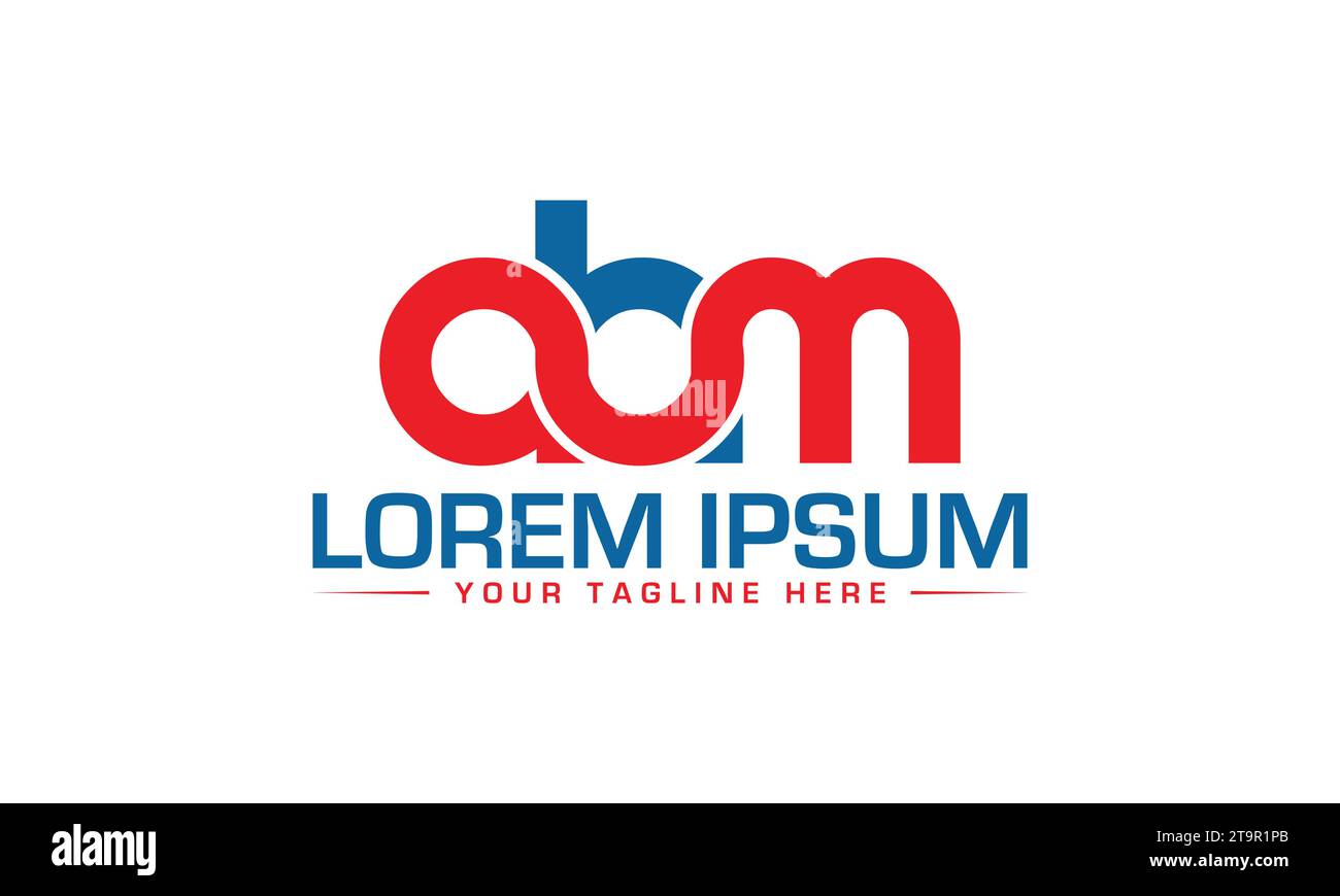 ABM Logo Design Creative and Unique Logo Design Stock Vector
