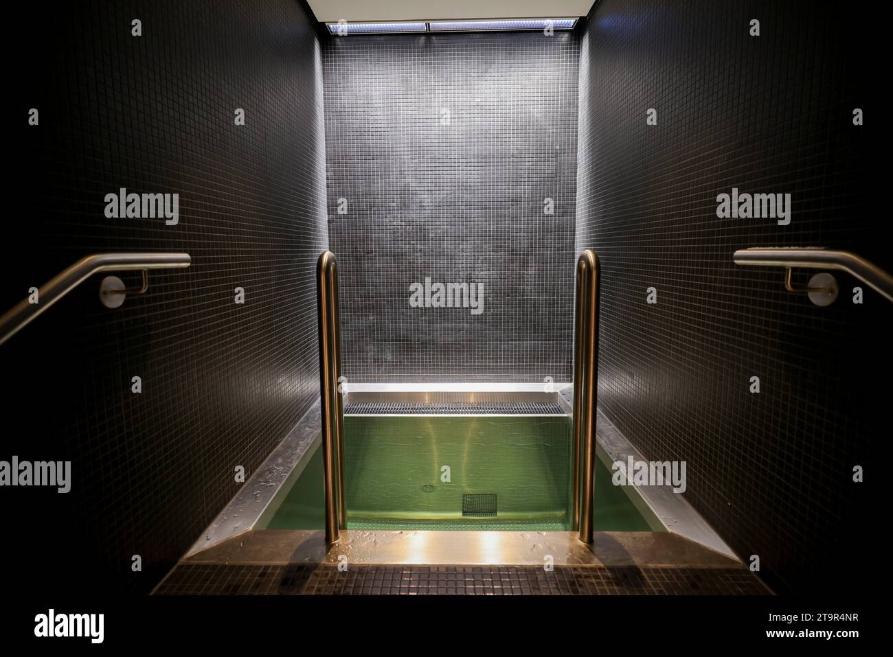 Hamburg, Germany. 27th Nov, 2023. The cold plunge pool in the sauna of ...