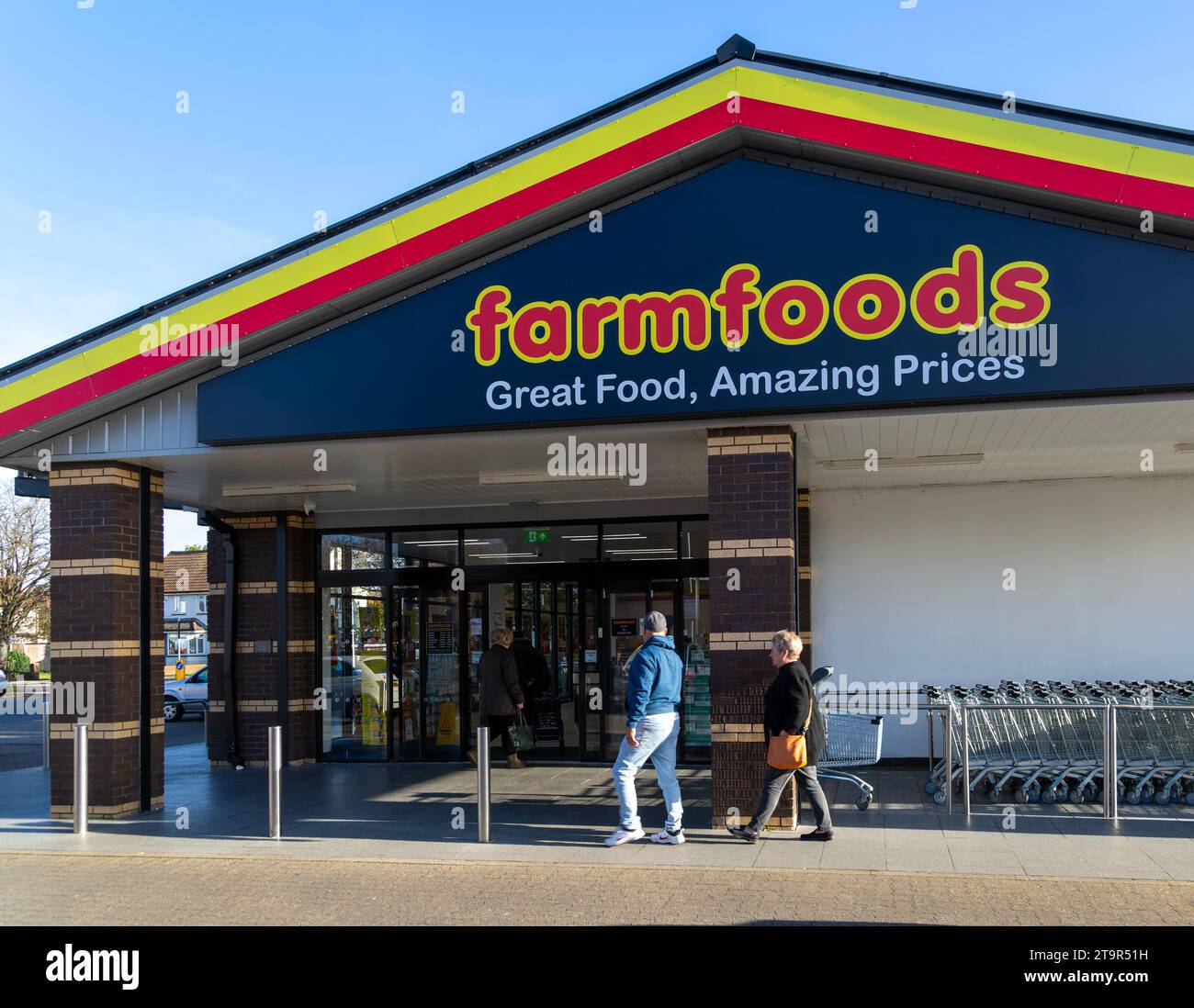 Farmfoods food shop store, Whitton, Ipswich, Suffolk, England, UK Stock