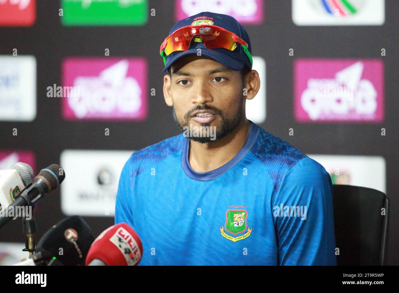 Bangladesh Test Cricket Team captain Nazmul Hossain Shanto speaks at
