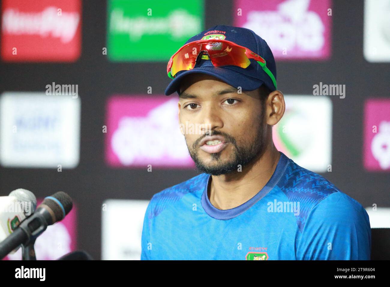 Bangladesh Test Cricket Team captain Nazmul Hossain Shanto speaks at