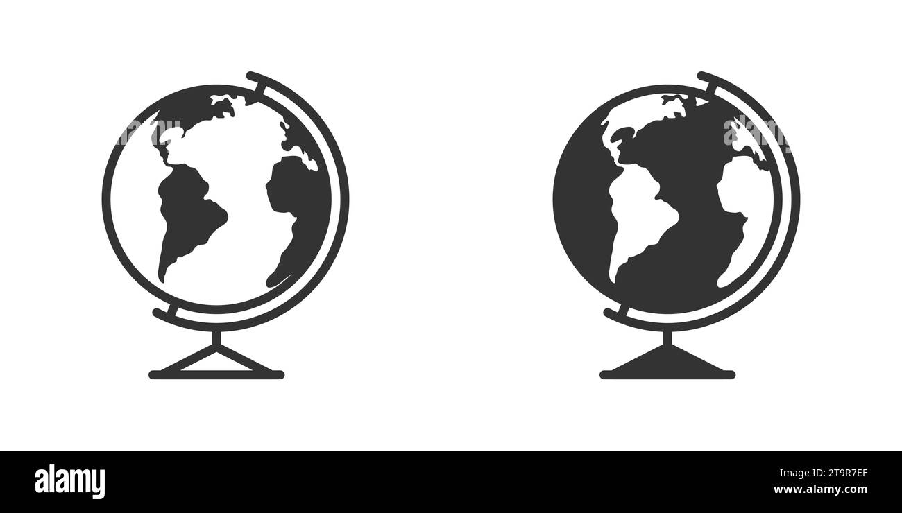 Earth globe icon. Vector illustration Stock Vector Image & Art - Alamy