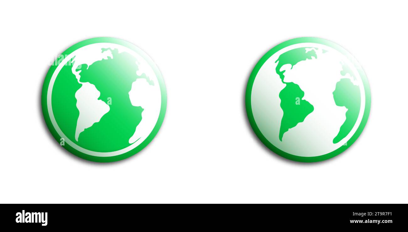 Earth globe icon. Vector illustration Stock Vector Image & Art - Alamy