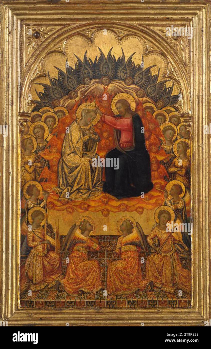 Coronation of the Virgin c. 1380 by Niccolo Di Buonaccorso Stock Photo