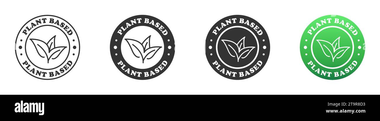 Plant based icon. Vector illustration Stock Vector