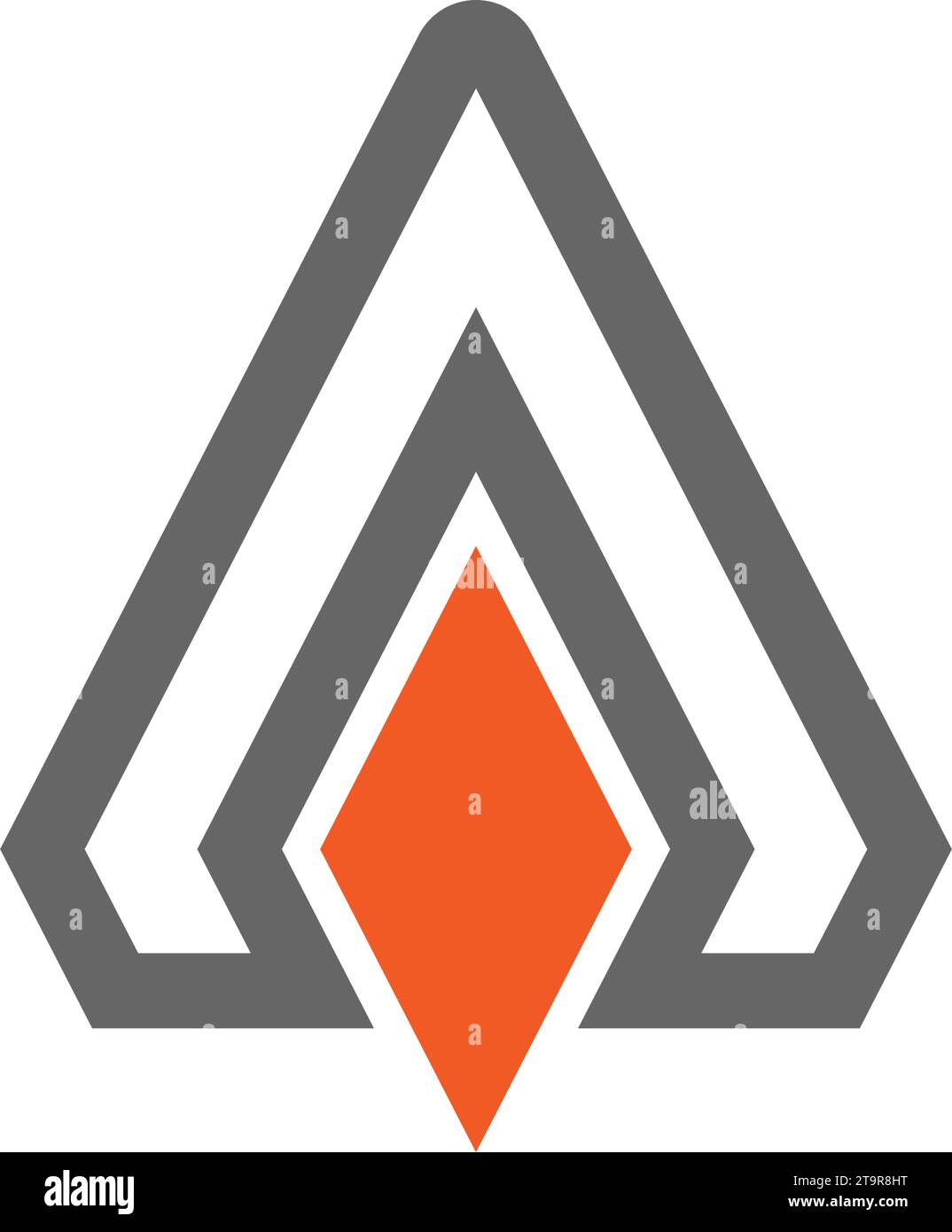Letter A, triangle logo concept desain illustration Stock Vector Image ...