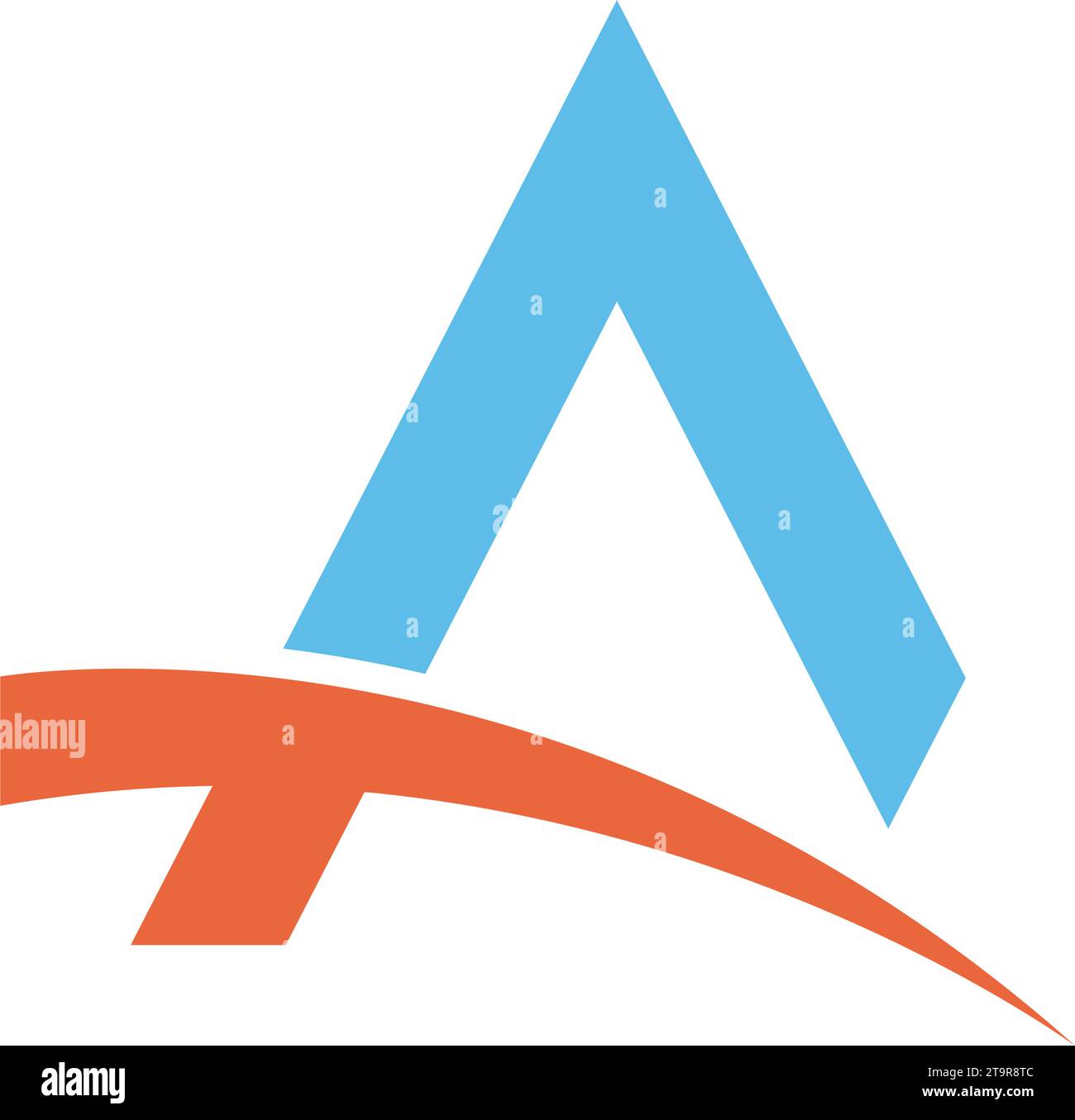 Letter A, triangle logo concept desain illustration Stock Vector Image ...