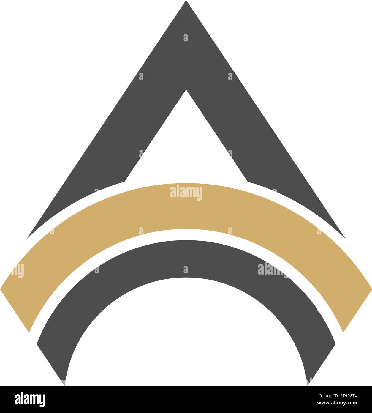 Letter A, triangle logo concept desain illustration Stock Vector Image ...
