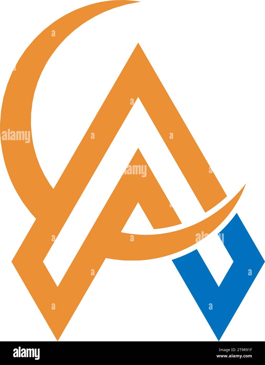 Letter A, triangle logo concept desain illustration Stock Vector Image ...