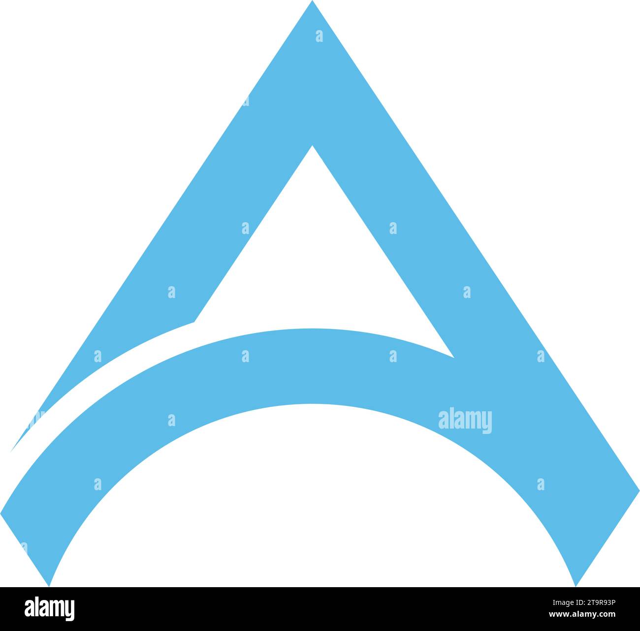 Letter A, triangle logo concept desain illustration Stock Vector Image ...