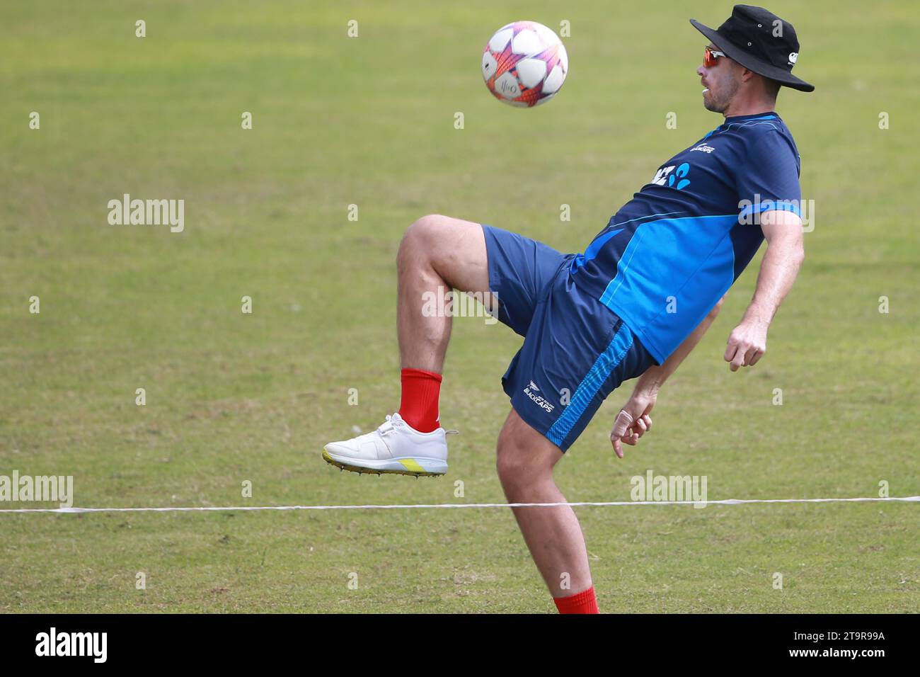New Zealand Test Cricket Team attends practice session at Sylhet